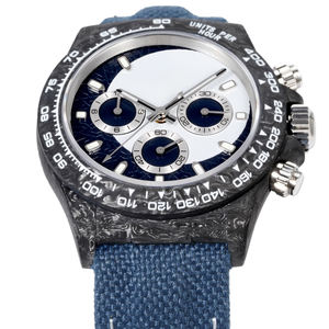 Combinación de colores azul y blanco simple y sin costuras para relojes de hombre y mujer, para el uso diario de profesionales de alta gama. - Product Image 2