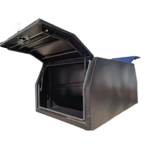 Portable 1000mm Gullwing Ute Canopy <b>Waterproof</b> Aluminium 2-Compartment Lockable Powder Coated Tool <b>Storage</b> <b>Box</b> for Outdoor Use - Product Image 1