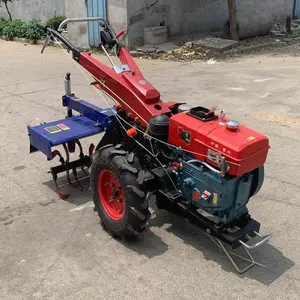 Alat bantu untuk petani operasi mudah mesin diesel tangan memulai elektrik traktor kompak untuk budidaya