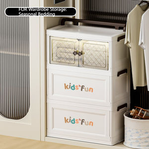 Bac de rangement écologique empilable de grande capacité avec coins renforcés Boîte de rangement résistante étanche pour l'extérieur - Product Image 1