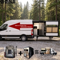 Module compact de conversion de camping-car, unité de camping mobile à brancher, pour fourgonnette de taille moyenne