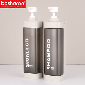 Distributeur de savon mural multi-têtes pour hôtel et club, pompe en plastique ABS pour shampoing et <span class=keywords><strong>gel</strong></span> <span class=keywords><strong>douche</strong></span>, 500 ml*2, pour usage domestique - Product Image 6