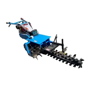 Dual Chain Digger Trencher Small Auto Trenching Digger Machine Trench Excavating Machine