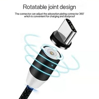 Iniu — câble de chargement rapide USB tressé en Nylon avec LED, 3 en 1, Micro Usb Type C, 1 m, 2.4a