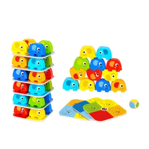 Hot Sale Wooden Children Elephant Stacking Game