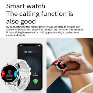 Montres intelligentes de sport pour femmes les plus vendues avec logo OEM personnalisé, écran AMOLED, fréquence cardiaque, pression artérielle, avec double bracelet - Product Image 6