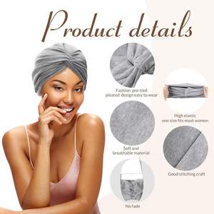 <span class=keywords><strong>Vente</strong></span> Directe Fabricant en Gros Nouveau Style Chapeau Croisé Torsadé Frontal en Tissu Élastique pour Femme Adulte Foulard Indien - Product Image 3