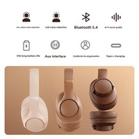 Nouveaux écouteurs supra-auriculaires ANC à réduction de bruit étanches 2026, conception intégrale, autonomie ultra-longue pour les voyages