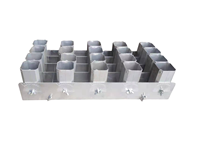 Supports d'affichage pyrotechnique pour feux d'artifice à tir unique en alliage d'aluminium de 2 "30 coups (6*5 coups)
