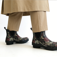 Bottes de pluie unisexes jetables antidérapantes imperméables mi-mollet à bout rond en caoutchouc toutes saisons