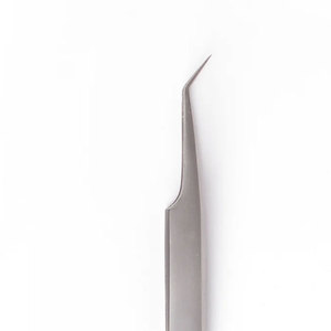 Pinzas Profesionales de Precisión para Pestañas, de Acero Inoxidable, Duraderas, con Punta Curva, para Extensiones de Pestañas, Punta de Fibra Suave - Product Image 4