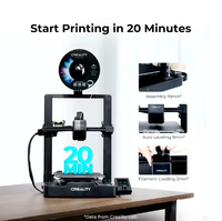 Imprimante 3D Ender 3 V3 Se, vitesse d'impression plus rapide, nivellement automatique Cr Touch, double axe Z, chargement automatique du filament, technologie FDM, nouvelle