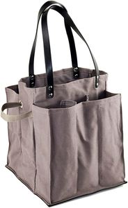 Bolso ecológico biodegradable de 7 bolsillos para el mercado de granjeros, bolso de compras, almacenamiento de alimentos para pícnic - Product Image 2