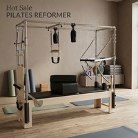 Cama Reformer Cadillac de Pilates de Roble Duradero con Logotipo Personalizado, Equipo Multifuncional para Entrenamiento Físico y Pilates