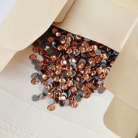 Strass Sans plomb Lt. Pêche Strass Cristal Flatback Hotfix Strass Pierres De Verre Pour Chaussures