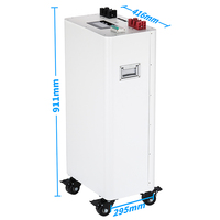 Stock UE Grade A 16 kWh 51,2 V 48 V Boîtier de batterie vertical Cornex 314 Ah Disjoncteur MCCB 200 A BMS JK V19 Protection incendie 200 A 8000 cycles