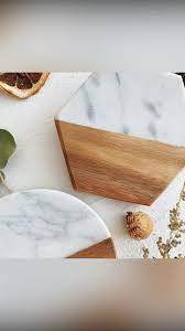 Multi Functional Wholesale Natural Sturdy Desktop Wood and <b>marble</b> Mat Bamboo Coasters with Holder from india - Product Image 2