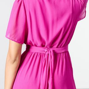 เดรสยาวทรงวีคอลึกสำหรับผู้หญิงแฟชั่นฤดูร้อนปี 2025 เรียบหรู สไตล์ลำลอง - Product Image 5