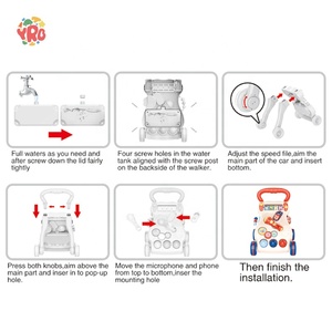 <span class=keywords><strong>Chariot</strong></span> <span class=keywords><strong>de</strong></span> <span class=keywords><strong>marche</strong></span> pour bébé avec réservoir d'eau lesté, réglage <span class=keywords><strong>de</strong></span> la vitesse <span class=keywords><strong>de</strong></span> la musique et jouet <span class=keywords><strong>de</strong></span> <span class=keywords><strong>marche</strong></span> multifonctionnel pour bébé - Product Image 5