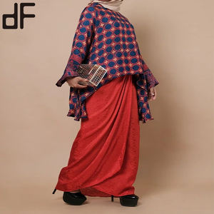 Costume islamique sur mesure, grande taille, style malaisien <span class=keywords><strong>Buju</strong></span> Kurung, design moderne, jupe pour femmes, Kebaya Baju Kurung en satin - Product Image 4