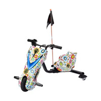Trottinette électrique à trois roues haute puissance 150W, rotation à 360 degrés, vélo d'équilibre pour enfants, pneus gonflables de 8 pouces