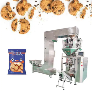 Machine d'emballage automatique VFFS avec pesage et scellage pour sachets de café, aliments, bananes, bonbons, snacks, céréales, chips de pommes de terre, et autres produits (avec injection d'azote) - Product Image 2