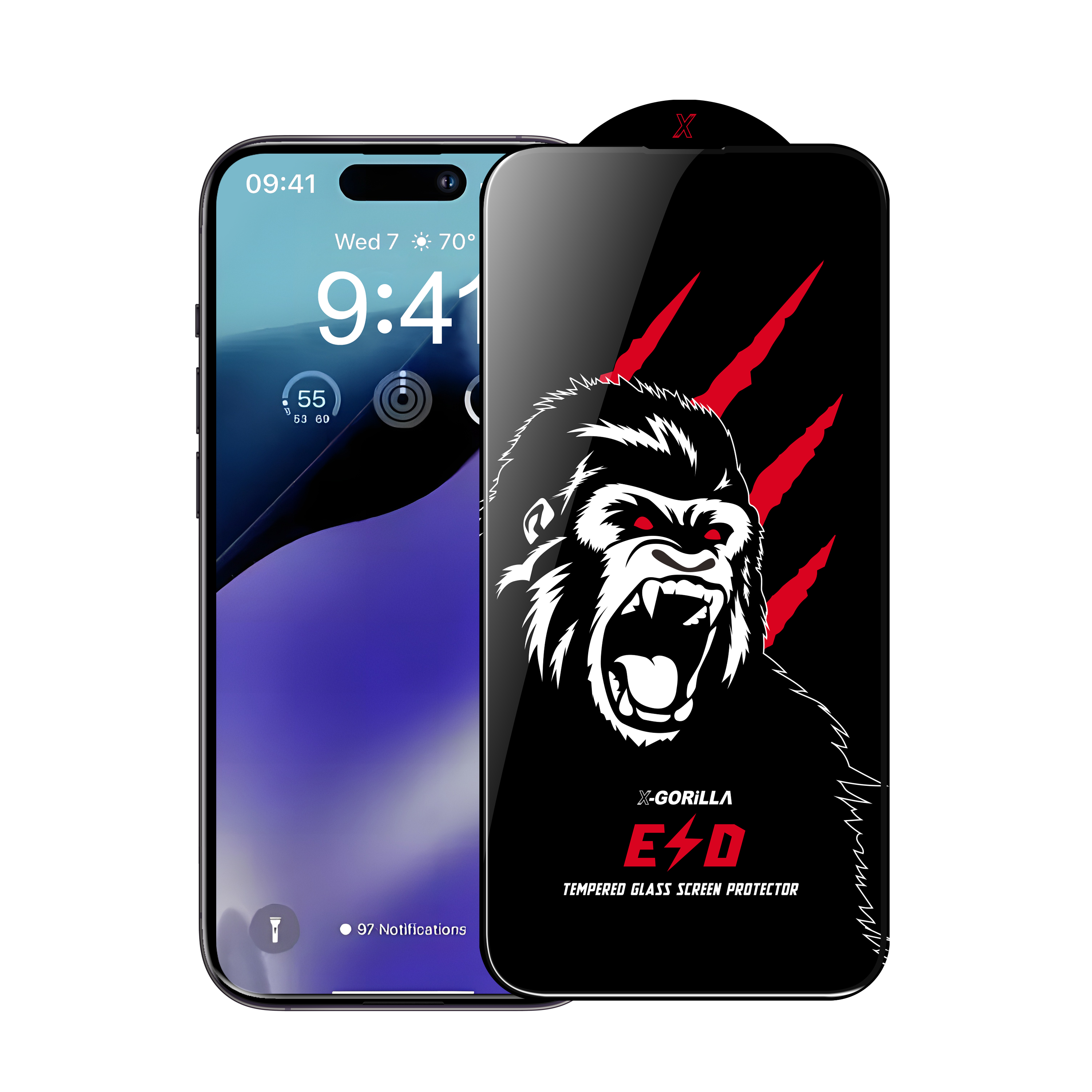 Vidrio HD ESD*1 (sin paquete ni kit de limpieza)