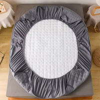 Protège-matelas matelassé respirant et doux pour la peau, drap-housse lavable en tissu éponge imperméable