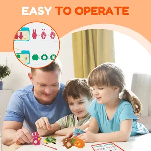 Kit de couture d'animaux en feutre écologiques Jumon, artisanat éducatif pour enfants débutants, jouets en peluche pour filles et garçons de 7 à 12 ans - Product Image 4