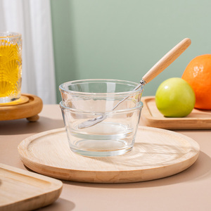 Ciotola per Zuppa <span class=keywords><strong>in</strong></span> <span class=keywords><strong>Vetro</strong></span> Classica Trasparente da 150ml, Contenitore per Pranzo Resistente con Coperchio <span class=keywords><strong>in</strong></span> Plastica - Product Image 5