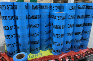 Outdoor Underground Pipeline Caution Tape Custom 100mm Width 100M Length 100% Virgin LLDPE Material Printing - Product Image 5