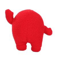 Peluche monstre rouge mignonne de forme ronde, jouet en peluche doux et moelleux, poupée alien de dessin animé, décoration de chambre d'enfant, cadeau de vacances