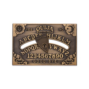 Vintage Rotating Unique Retro Brooch Horror Charm OUIJA Metal Badge Personalized Letter Label Pin Witchcraft Divination Board - Product Image 1