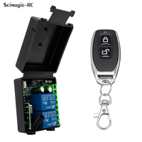 Récepteur 433 MHz à code d'apprentissage, interrupteur de télécommande, module de contrôle universel 2 canaux AC 110V 220V 85-250V pour porte de garage et éclairage