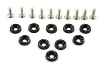 CNC Anodized Colored Gasket Countersunk Head Hardware Tools M3 M4 M5 M6 M8 M10 Aluminum Mudguard Washer with Bolts
