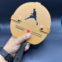 Clip de protection magnétique pour pagaie de tennis de table, sangle en cuir, housse en caoutchouc, anti-oxydation, anti-collision, film protecteur de remplacement