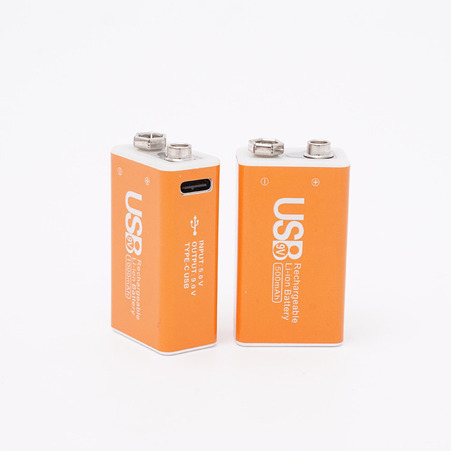 Smartools NCA 9V 500mAh USB Rechargeable USB Type-C Charging New Trend Lithium Ion Battery Cylindrical Lithium Ion Batteries