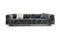 Ensemble de canapé modulaire en forme de L moderne, recouvert de tissu, avec coussins en mousse haute densité, structure en bois de pin russe, design personnalisé