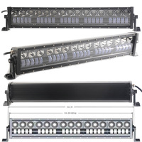 Barre lumineuse LED super lumineuse double rangée blanc et ambre feux de croisement latéraux et moyens pour tout-terrain 4x4 Suv Atv