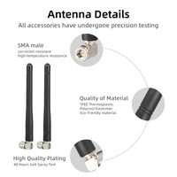 Router Inalámbrico 2.4GHz GSM con Antena WiFi de Interfaz Roscada, 5dBi de Alta Ganancia, Tipo Omni Rubber Duck para Tarjeta de Red AP, OEM Personalizado