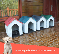 Caseta Plegable de Plástico Moderna para Perro para Exteriores Refugio Sostenible para Mascotas con Estampado de Animales para Sala de Estar