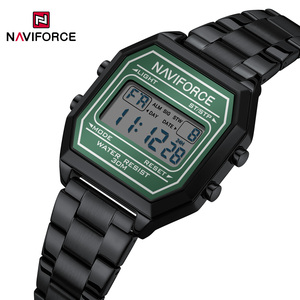 Naviforce 5063S Hợp Thời Trang Người Đàn Ông Của Đồng Hồ Thể Thao Với Ban Nhạc Thép Đa Chức Năng Chống Thấm Nước Đồng Hồ Báo Thức Tuần Lịch Hiển Thị Kỹ Thuật Số - Product Image 4