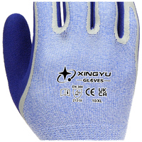 Gants de travail de sécurité XINGYU en latex 13 jauges, enduits de sable, super adhérents, antidérapants, respirants, souples et très élastiques pour entrepôt et usine