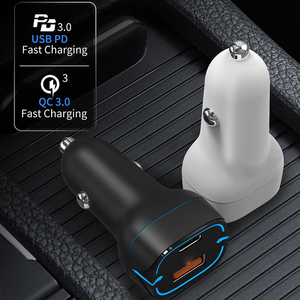 Mini <span class=keywords><strong>chargeur</strong></span> de voiture universel Usb c type-c <span class=keywords><strong>double</strong></span> port <span class=keywords><strong>Chargeur</strong></span> rapide de voiture 2 ports Adaptateur de <span class=keywords><strong>chargeur</strong></span> Usb pour <span class=keywords><strong>Iphone</strong></span> - Product Image 5