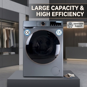 Lavadora de Carga Frontal Totalmente Automática de Gran Capacidad 12/15KG - Cuidado de Ropa de Cama Pesada para Lavandería Familiar - Product Image 2
