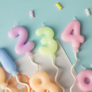 Palloncino per Feste in Offerta Speciale a Forma di Numeri 0-9 Candele di Buon Compleanno per Torta per Bambini - Product Image 4