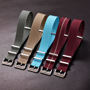 JUELONG 프리미엄 패브릭 질감 & 편안함 결합 워치 스트랩 18mm 20mm 22mm 싱글패스 립 나일론 시계 밴드 - Product Image 5