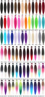 Extensions de cheveux synthétiques pré-étirées pour tresses, style French Curl et Bone Straight, pour la vente en gros