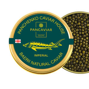 Étiquette personnalisée pour couvercle de boîte de <span class=keywords><strong>caviar</strong></span> vert foncé avec estampage à chaud doré, motif sturgeon découpé mat pour emballage de boîte de <span class=keywords><strong>caviar</strong></span> - Product Image 1
