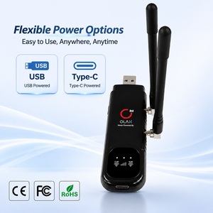 OLAX F95 Módem USB <span class=keywords><strong>WiFi</strong></span> 4G LTE Portátil Cat4, <span class=keywords><strong>Router</strong></span> de Bolsillo Plug and Play con SIM, 150Mbps, para Viajes, Auto, Negocios - Product Image 1